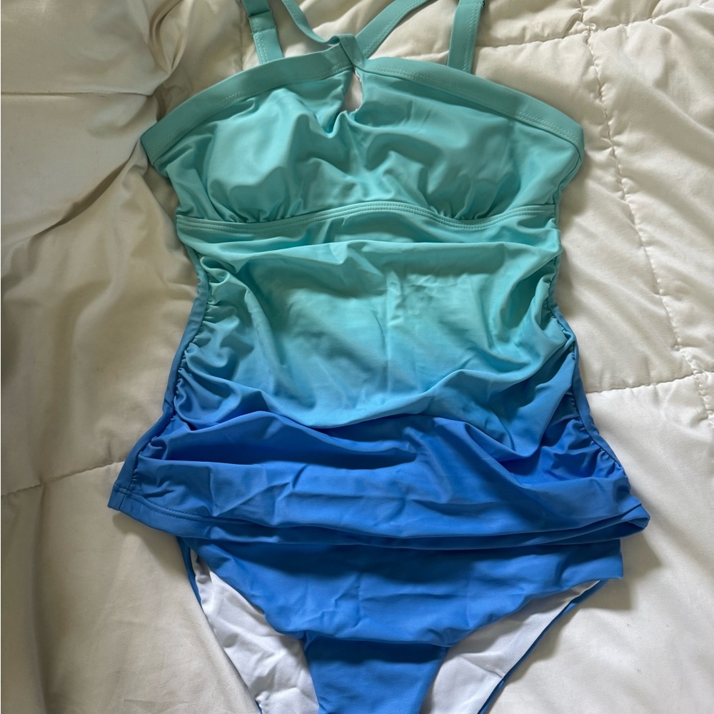 Blue Gradient Women's Swimsuit